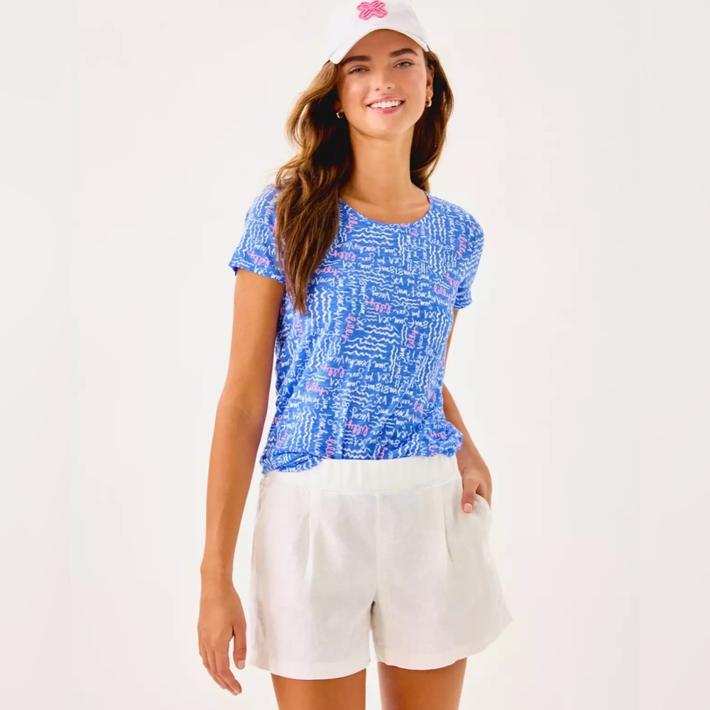 NWT Lilly Pulitzer 4" Captina Linen Short - Picture 3 of 5
